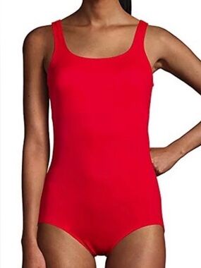 NWOT new Lands End tugless tank red size 6